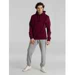 Толстовка с капюшоном унисекс KING, бордовая, размер XS