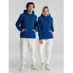 Толстовка с капюшоном унисекс KING, ярко-синяя, размер XS