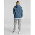 Толстовка с капюшоном унисекс KING, серо-синяя, размер XS