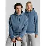 Толстовка с капюшоном унисекс KING, серо-синяя, размер XS