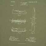 Футболка приталенная OLD PATENTS. KNIFE, меланж хаки, размер S