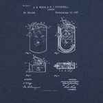 Футболка приталенная OLD PATENTS. LIGHTER, синий меланж, размер S