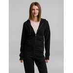 Толстовка на молнии с капюшоном унисекс KING, черная, размер XS