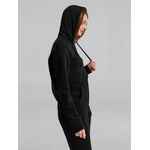 Толстовка на молнии с капюшоном унисекс KING, черная, размер XS