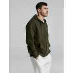 Толстовка на молнии с капюшоном унисекс KING, хаки, размер XS