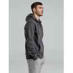 Толстовка на молнии с капюшоном унисекс KING, темно-серая, размер XS