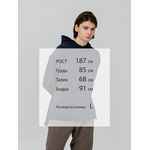 Худи VOZDUH, темно-синее, размер S