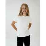 Футболка детская T-BOLKA KIDS, белая (теплый оттенок), 14 лет