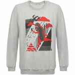 Свитшот «Преодолень», серый меланж, размер S