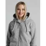 Толстовка на молнии с капюшоном SIVERGA HEAVY 2.0, серый меланж, размер XS