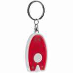 Брелок-фонарик VIVID, VER.2, красный с белым