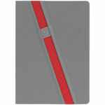 Ежедневник RUBIKON на заказ, недатированный серо-красный