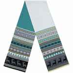 Шарф MIRAKLER, зеленый с желтым