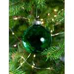 Елочный шар FINERY GLOSS, 8 см, глянцевый зеленый