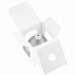 Елочный шар FINERY MATT, 8 см, матовый серебристый