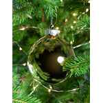 Елочный шар FINERY GLOSS, 10 см, глянцевый золотистый