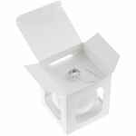 Елочный шар FINERY GLOSS, 10 см, глянцевый белый