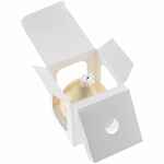 Елочный шар FINERY MATT, 10 см, матовый золотистый