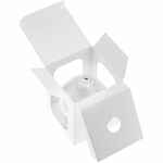 Елочный шар FINERY MATT, 10 см, матовый белый