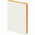 Ежедневник DUPLEX, недатированный, белый с оранжевым