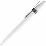 Ручка шариковая PRODIR DS5 TSM METAL CLIP, белая с серым