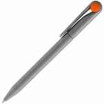 Ручка шариковая PRODIR DS1 TMM DOT, серая с оранжевым