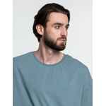 Футболка унисекс оверсайз CROSSTOWN, серо-зеленая, размер S