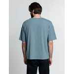 Футболка унисекс оверсайз CROSSTOWN, серо-зеленая, размер S