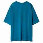 Футболка унисекс оверсайз CROSSTOWN, бирюзовая (морская волна), размер M