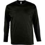 Футболка мужская с длинным рукавом MONARCH 150 черная, размер XXL