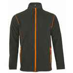 Куртка мужская NOVA MEN 200, темно-серая с оранжевым, размер M