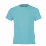 Футболка детская REGENT FIT KIDS бирюзовая, на рост 118-128 см (8 лет)