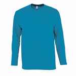 Футболка мужская с длинным рукавом MONARCH голубая, размер L