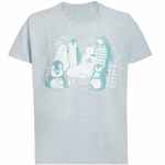 Футболка мужская приталенная PING WIN, голубой меланж, размер S