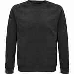 Свитшот унисекс SPACE, черный меланж, размер S