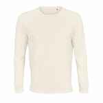 Футболка унисекс с длинным рукавом PIONEER LSL, молочная, размер 3XL