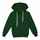 Толстовка с капюшоном детская KIRENGA KIDS, темно-зеленая, 12 лет