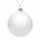 Елочный шар FINERY GLOSS, 10 см, глянцевый белый