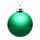Елочный шар FINERY GLOSS, 10 см, глянцевый зеленый