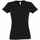 Футболка женская IMPERIAL WOMEN 190 черная, размер XL
