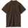 Рубашка поло мужская SUMMER 170 темно-коричневая (шоколад, размер XS