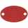 Шильдик металлический ALFA OVAL, красный