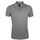 Рубашка поло мужская PASADENA MEN 200 с контрастной отделкой серый меланж/оранжевый, размер 3XL