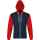 Толстовка на молнии SILVER 280 темно-синяя с красным, размер XS