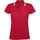 Рубашка поло женская PASADENA WOMEN 200 с контрастной отделкой красная с белым, размер L