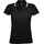 Рубашка поло женская PASADENA WOMEN 200 с контрастной отделкой черная с белым, размер S