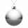Оформительский шар FINERY, 10 см, глянцевый серебристый
