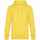 Толстовка с капюшоном унисекс KING, желтая, размер S
