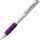 Ручка шариковая GRIP, белая с фиолетовым