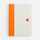 Блокнот MILKMAKE, оранжевый